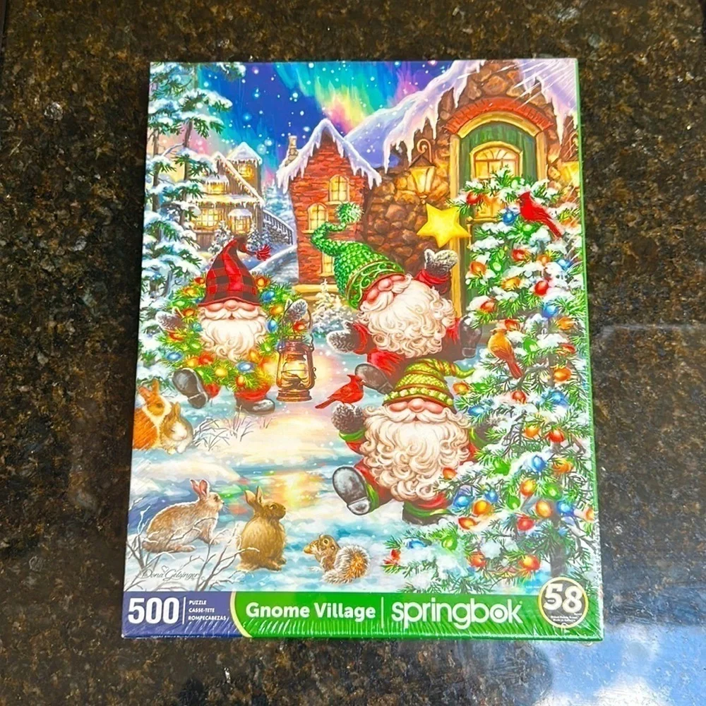 ❤️🆕 GNOME VILLAGE SPRINGBOOK PUZZEL 500 pieces